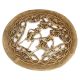 Brass Round Wall Hanging Dhokra Warli Jali Work Showpiece