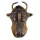 Black Brass Ox Bull Head Door Knocker On a Base Plate