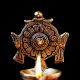 Religious Big Flower Carved Design Oil Lamp Diya