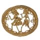 Handmade Brass Dhokra Art Wall Hanging Of Dancing Couple
