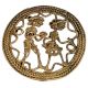 Brass Dancing Couple RopeÂ Dhokra Art Wall Hanging