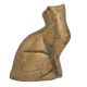 Handmade Brass Sitting Cat Home Decoration Statue