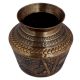 Brass kalash Holy water pot With Engraved Bird Image