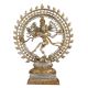 Brass Natraja Statue In Silver Golden Finish