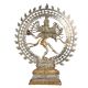 Brass Natraja Statue In Silver Golden Finish