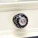 Black Floral Embossed Cabinet knob