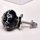 Black Floral Embossed Cabinet knob