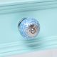 Turquoise Floral Embossed Cabinet knob