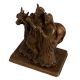 Brass Radha Krishna With Cow Statue