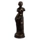Brass Statue Of Standing English Lady Modern Art Decoration