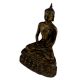 Brass Buddha Statue Sitting In Meditation