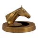 Brass Horse Head With Ashtray
