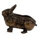 Tribal Brass Rabbit Ashtray