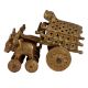 Carved Design Brass Bullock Cart DÃ©cor Showpiece