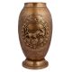Brass Planter Pot Carved Lion Hunting Deer And Floral Design