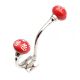 Red White Leaf Silver Iron Hook