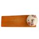 White Floral Leafy Painted Wooden Door Stopper