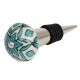 Sea Green Flower Ceramic Wine Bottle Stopper
