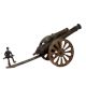 Brass Cannon With Solider Table Decoration