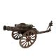 Brass Cannon With Solider Table Decoration