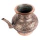 Copper Holy Water Pot With Floral Motifs And Stout