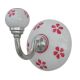 Red Floral Ceramic Hooks