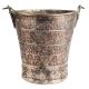 Hand crafted Copper Bucket Kashmiri Repousse Work With Handle