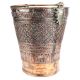 Repousse Work Copper Bucket With Handles