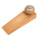 Golden Flower Ceramic Wooden Door Stopper