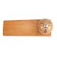 Golden Leaf Ceramic Floral Wooden Door Stopper