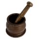 Traditional Brass Mortar Pestle Spice Herb Grinder