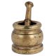 Brass Mortar And Pestle Masala Spice Herbs Masher