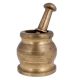 Handmade Pure Brass Pestle and Mortar Set