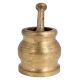 Brass Handmade Mortar And Pestle Or Indian Hamam Dasta