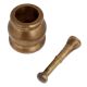 Golden Brass Mortar And Pestle Mixer Grinder