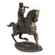 Brass Soilder Statue Riding Horse and Blowing Trumpet