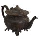 Black Brass Tea Pot With Big Handle