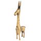 Golden Brass Tribal Horse Statue