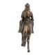 Brass Indian Solider Historic Statue