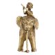 Tribal Brass Elephant Rider Handcrafted Statue