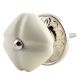 Solid Cream Medium Square Ceramic Wardrobe Knob