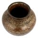 Old Brass Pot With Faded Design Collectors Choice