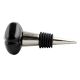 Solid Black Mediium Square Ceramic Wine Bottle Stopper