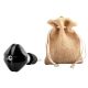 Solid Black Mediium Square Ceramic Wine Bottle Stopper