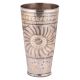 Sunflower Carved Tall Brass Lassi Glass