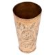 Brass Rose Design Punjabi Lassi Glass Decorative Serveware