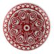 Red Wheel Flat Ceramic Wine Bottle Stopper