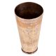 Faded Design Carved Brass Punjabi Lassi Glass