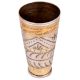 Brass Leaf Design Carved With Gold Border Punjabi Lassi Glass