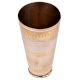 Brass Golden Border Lassi Glass With Nickel Finish